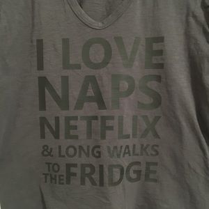 Women or Men’s graphic tops Naps NETFLIX Fridge